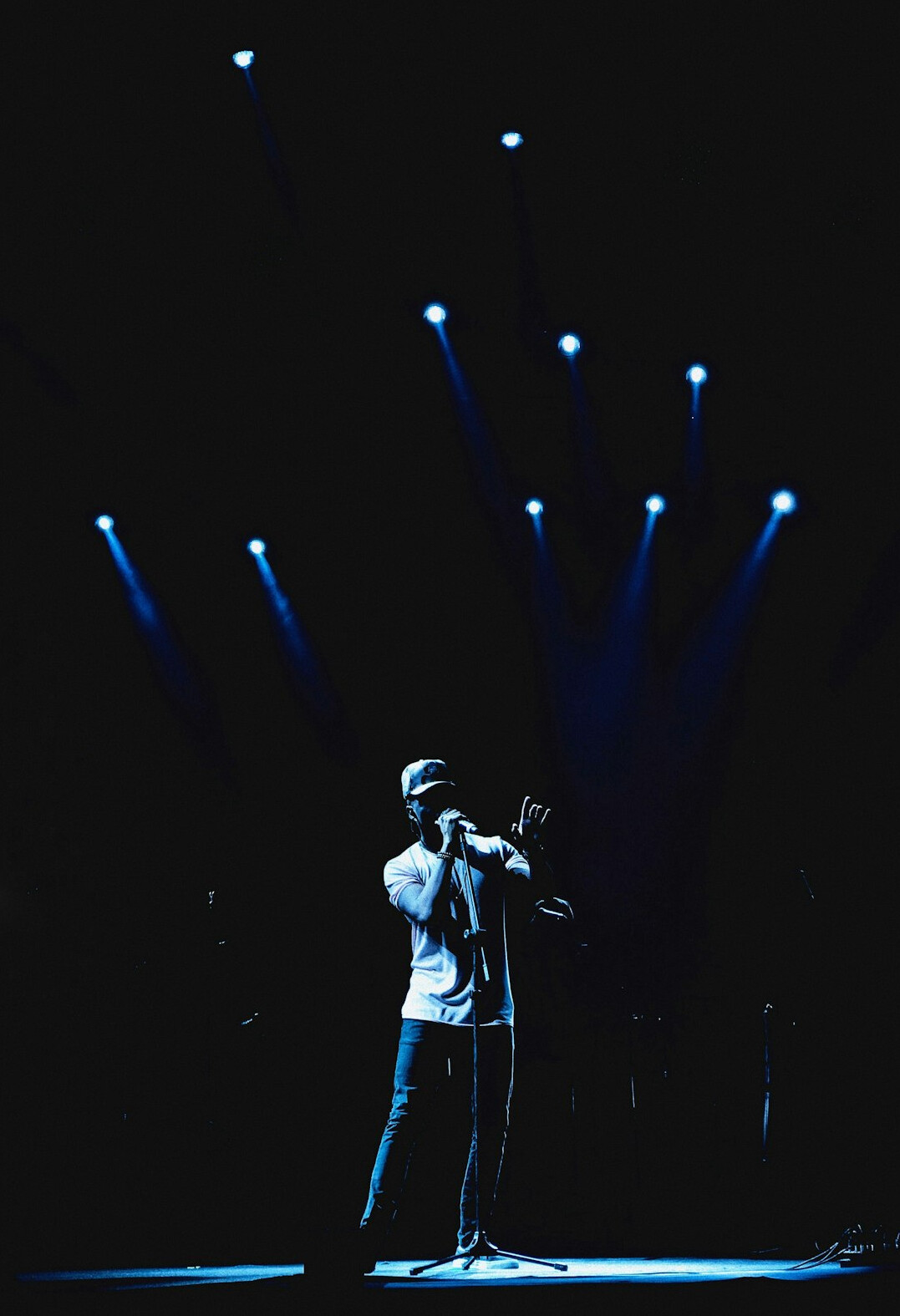 pop star performing on stage